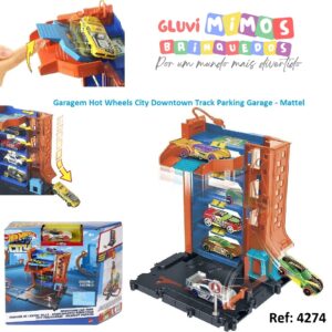 Pista Garagem Hot Wheels City Downtown Track Parking - Mattel - Hot Wheels