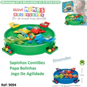 Sapinhos Comilões Papa Bolinhas Jogo De Agilidade - Art Brink
