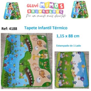 Tapete Infantil Térmico - 1,15 x 88 cm  Estampado de 1 Lado