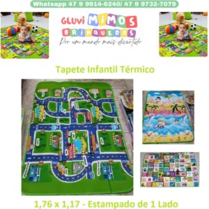 Tapete Infantil Térmico - 1,76 x 1,17 - Estampado de 1 Lado