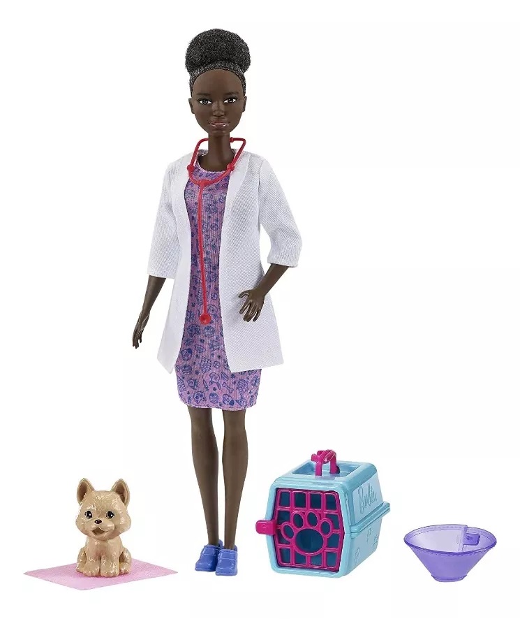Boneca Barbie Profissões Deluxe Veterinária Com Pet Mattel – 28 ...