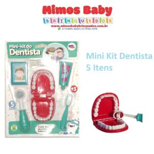 Mini Kit Dentista Azul 5 Itens  - Paki Toys