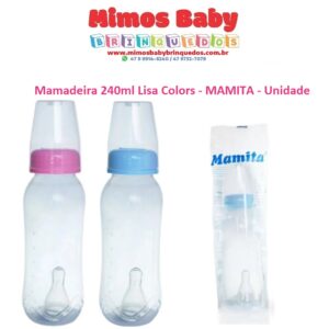 Mamadeira 256 ml Lisa Colors - MAMITA - Unidade
