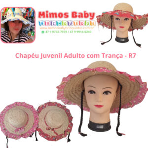 Chapéu Juvenil Adulto com Trança - R7