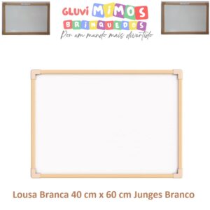 Lousa Branca 40 cm x 60 cm Junges Branco