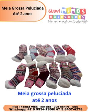 Meia Grossa Peluciada Até 2 anos