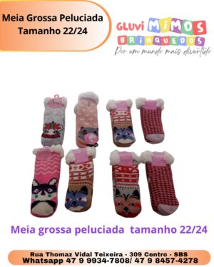 Meia Grossa Peluciada Tamanho 22/24