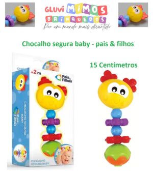 Chocalho segura baby - pais & filhos - 15 Centímetros