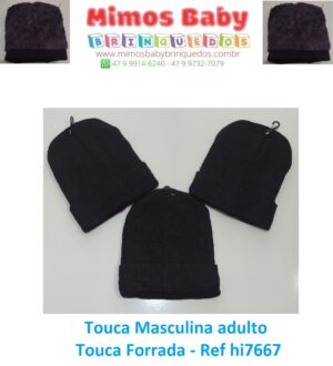 Touca Masculina adulto - Touca Forrada - Ref hi7667