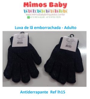 Luva de lã emborrachada Antiderrapante  Ref lh15