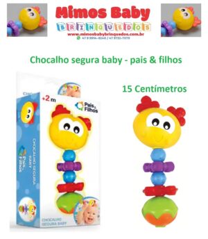Chocalho segura baby - pais & filhos - 15 Centímetros
