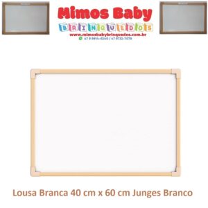 Lousa Branca 40 cm x 60 cm Junges Branco
