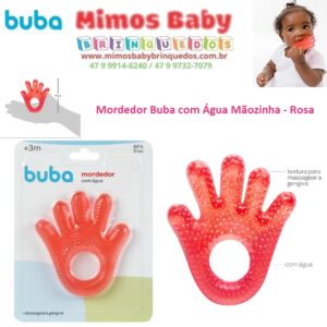 Mordedor Buba com Água Mãozinha - Rosa