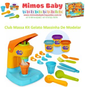 Club Massa Kit Gelato Massinha De Modelar  Colorido
