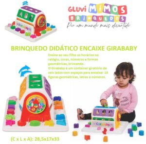 BRINQUEDO DIDÁTICO ENCAIXE GIRABABY - MERCOTOYS