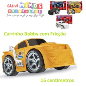 Carrinho Bobby com Fricção, Usual Brinquedos, Sortidos -  16 centímetros