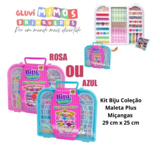 Kit Biju Coleção Maleta Plus Miçangas - 29 cm x 25 cm