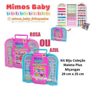 Kit Biju Coleção Maleta Plus Miçangas - 29 cm x 25 cm