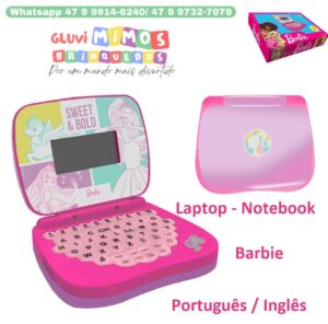 Laptop - Notebook infantil Barbie português / inglês