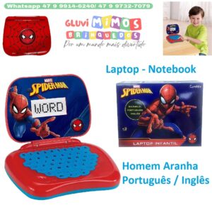 Laptop - Notebook infantil Homem Aranha português / inglês