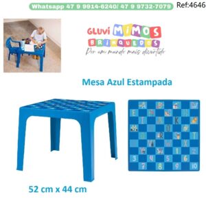 Mesa Rosa Estampada  Rosa  - 52 cm x 44 cm  - Mor