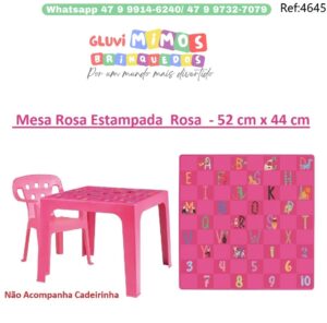 Mesa Azul Estampada 52 cm x 44 cm - Mor
