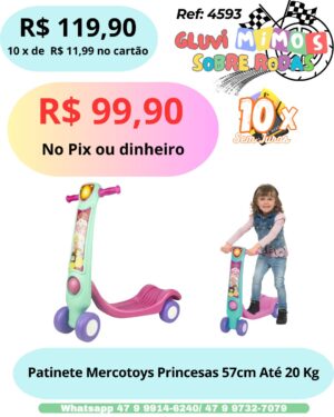 Patinete Mercotoys  Princesas