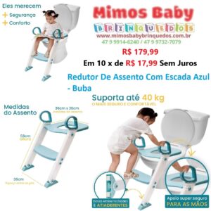 Redutor De Assento Com Escada Azul  Baby - Buba