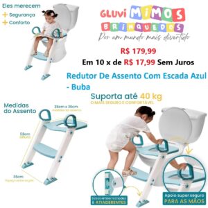 Redutor De Assento Com Escada Azul  Baby - Buba