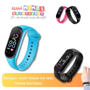 Relógio Led Digital de Pulso Esportivo Unisex  Infantil - Cores Sortidas