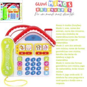 Telefone Divertido Casinha Infantil - Dm Toys - Piano