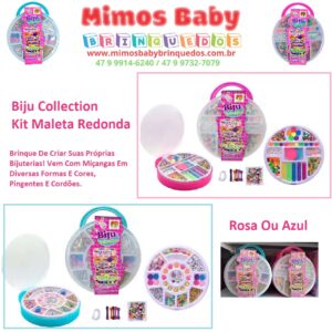 Biju Collection - Kit Maleta Redonda - Dm Toys - Miçanga