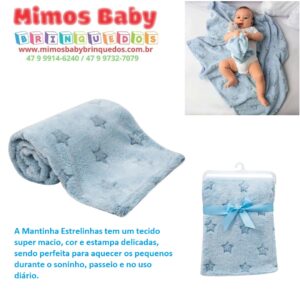 MANTINHA ESTRELINHAS AZUL