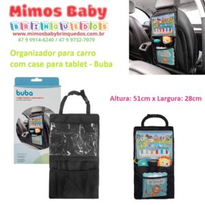 Organizador para carro com case para tablet - Buba