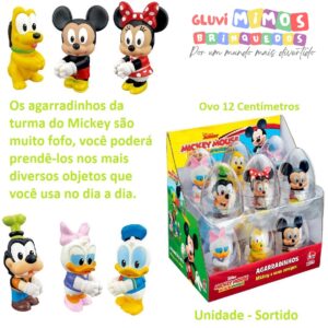 Agarradinhos Mickey e seus Amigos  - Unidade Sortido - Líder -Ovo 12 Centímetros