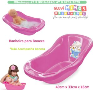Banheira para Boneca  - Lider 49cm x 33cm x 16cm