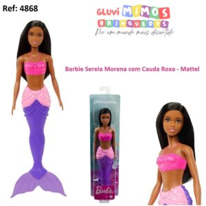 Barbie Dreamtopia Sereia Cauda Roxa - Mattel