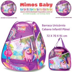 Barraca Unicórnio Cabana Infantil Little Pônei- Samba Toys