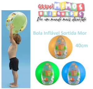Bola Inflável 40cm Sortida Mor
