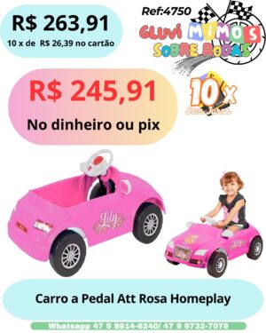 Carro a Pedal Att Rosa  Homeplay
