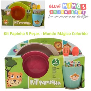 Kit Papinha 5 Peças - Mundo Mágico Colorido
