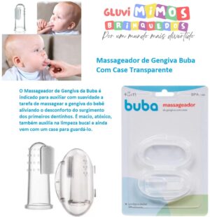 Massageador de Gengiva Buba Com Case Transparente