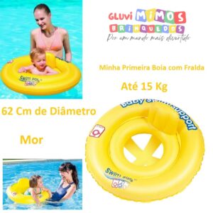 Minha Primeira Boia com Fralda -Até 15 Kg - 62 Cm de Diâmetro  Mor