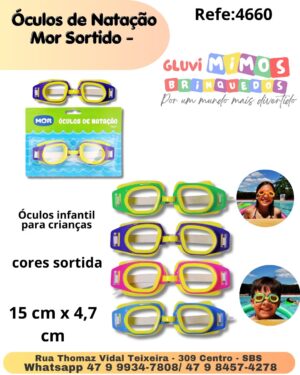 Óculos de Natação Mor Sortido - 15 cm x 4,7 cm