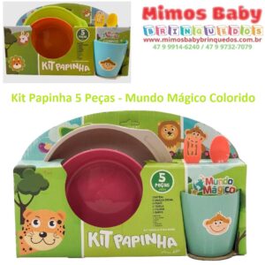 Kit Papinha 5 Peças - Mundo Mágico Colorido