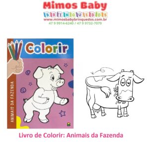 Livro de Colorir: Animais da Fazenda
