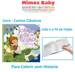 Livro - Contos Clássicos para Colorir com Historia - João e o Pé de Feijão