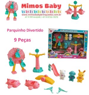 Parque Parquinho De diversão  - 9 Peças