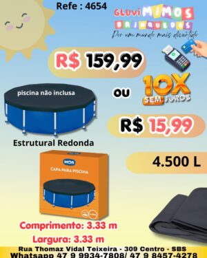Capa Para Piscina Circular 4.500 Litros Mor