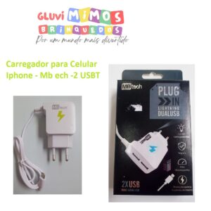 Carregador para Celular - Iphone - Mb tech -2 USBT
